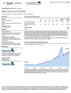 John Hancock Freedom 529 New Horizons Portfolio investor fact sheet