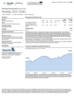 John Hancock Freedom 529 Portfolio 2037-2040 investor fact sheet