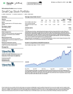John Hancock Freedom 529 Small Cap Stock Portfolio investor fact sheet
