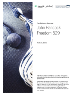 John Hancock Freedom 529 plan disclosure document