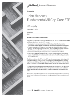 John Hancock Fundamental All Cap Core ETF prospectus