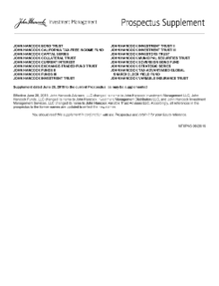 John Hancock Fundamental Large Cap Value Fund prospectus