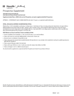 John Hancock Money Market Fund prospectus