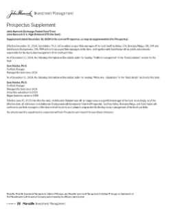 John Hancock U.S. High Dividend ETF prospectus
