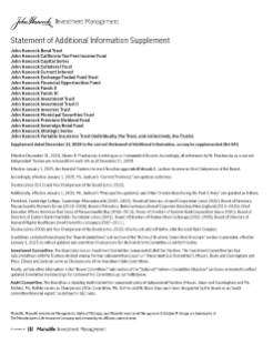 John Hancock Financial Opportunities SAI