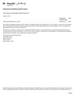 John Hancock Global Senior Loan ETF SAI