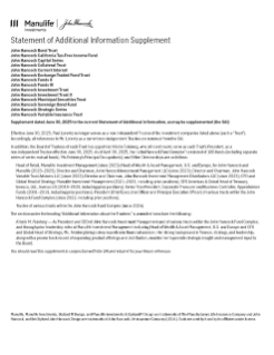 John Hancock High Yield ETF SAI