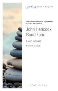 John Hancock Bond Fund semiannual report