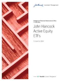 John Hancock Fundamental All Cap Core ETF semiannual report