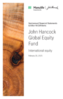 John Hancock Global Equity Fund semiannual report