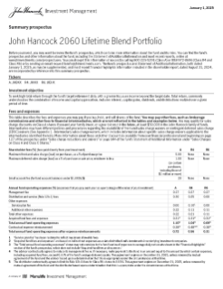 John Hancock 2060 Lifetime Blend Portfolio summary prospectus