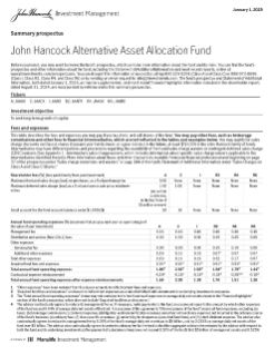 John Hancock Alternative Asset Allocation Fund summary prospectus