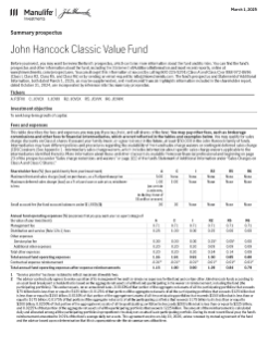 John Hancock Classic Value Fund summary prospectus