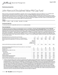 John Hancock Disciplined Value Mid Cap Fund summary prospectus