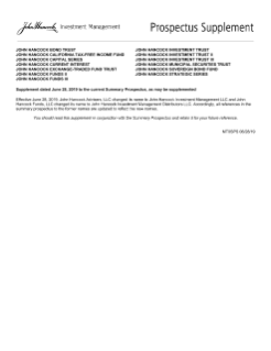John Hancock Fundamental Large Cap Value Fund  summary prospectus