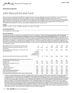 John Hancock Income Fund summary prospectus