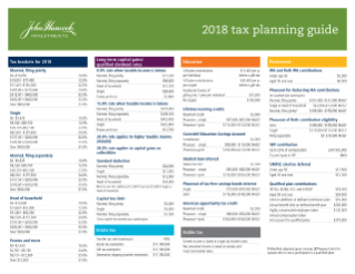 2018 tax planning guide