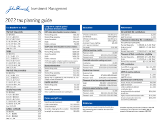 Tax planning guide — 2022