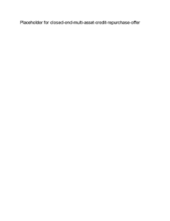 CQS Multi Asset Credit Fund Repurchase Offer