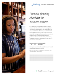 Financial planning checklist for business owners