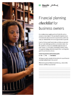 Financial planning checklist for business owners