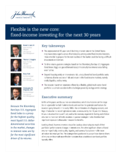 Flexible is the new core: fixed-income investing for the next 30 years