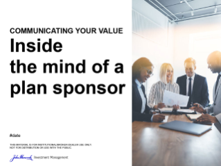 Inside the mind of a plan sponsor