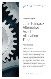 John Hancock Alternative Asset Allocation Fund semiannual report