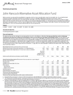 John Hancock Alternative Asset Allocation Fund summary prospectus