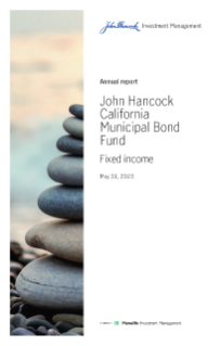 John Hancock California Municipal Bond Fund annual report