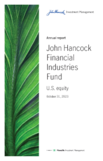 John Hancock Financial Industries Fund annual report