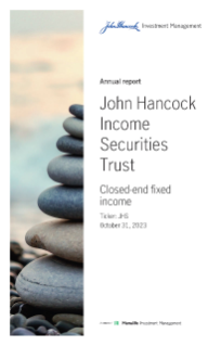 John Hancock Income Securities Trust Fund annual report