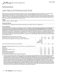 John Hancock Infrastructure Fund summary prospectus