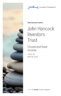 John Hancock Investors Trust Fund semiannual report