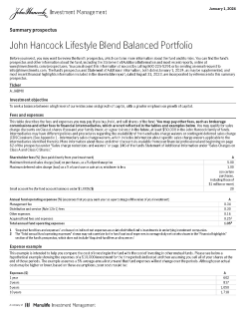 John Hancock Lifestyle Blend Balanced Portfolio summary prospectus