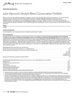 John Hancock Lifestyle Blend Conservative Portfolio summary prospectus