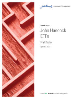 John Hancock Multifactor ETFs annual report
