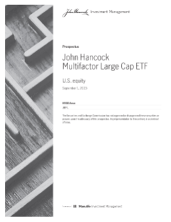 John Hancock Multifactor Large Cap ETF prospectus
