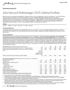 John Hancock Multimanager 2025 Lifetime Portfolio summary prospectus