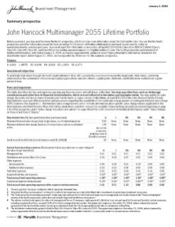 John Hancock Multimanager 2055 Lifetime Portfolio summary prospectus