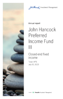 John Hancock Preferred Income III Fund annual report