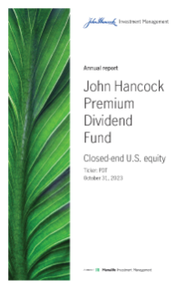 John Hancock Premium Dividend Fund annual report