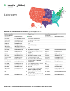 Sales division map