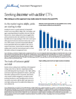 Seeking income with active ETFs