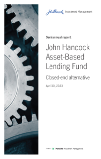 Semiannual report | John Hancock Asset Based Lending Fund
