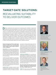 Target-date roundtable: Reevaluating suitability to deliver outcomes